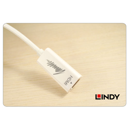 LINDY林帝 Mini DisplayPort 公 轉 HDMI母 轉換線 
