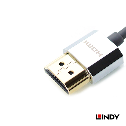 LINDY林帝 鉻系列 極細型 A對D HDMI2.0 連接線 3m
