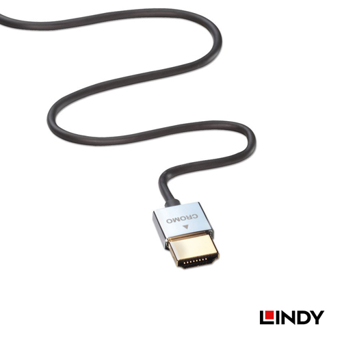 LINDY林帝 鉻系列 極細型 A公 對 D公 HDMI 1.4 連接線 5M