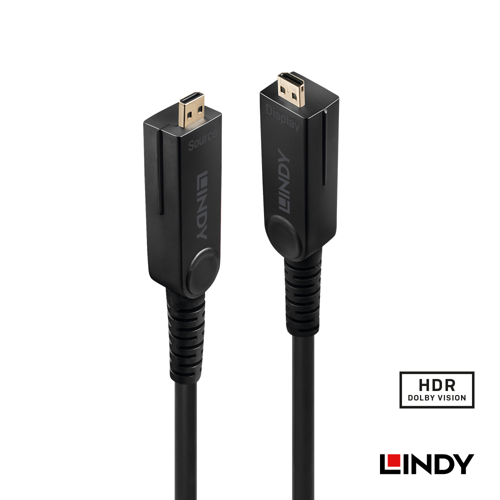 LINDY林帝 HDMI2.0 18G 4K/60HZ & DVI三合一光電混合線 10M