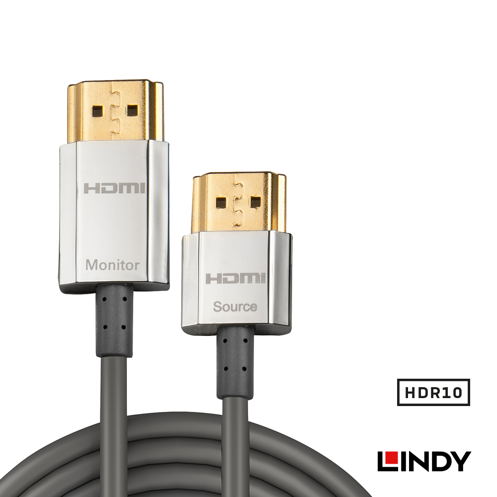 LINDY林帝 鉻系列HDMI 2.0 4K極細影音傳輸線 4.5M