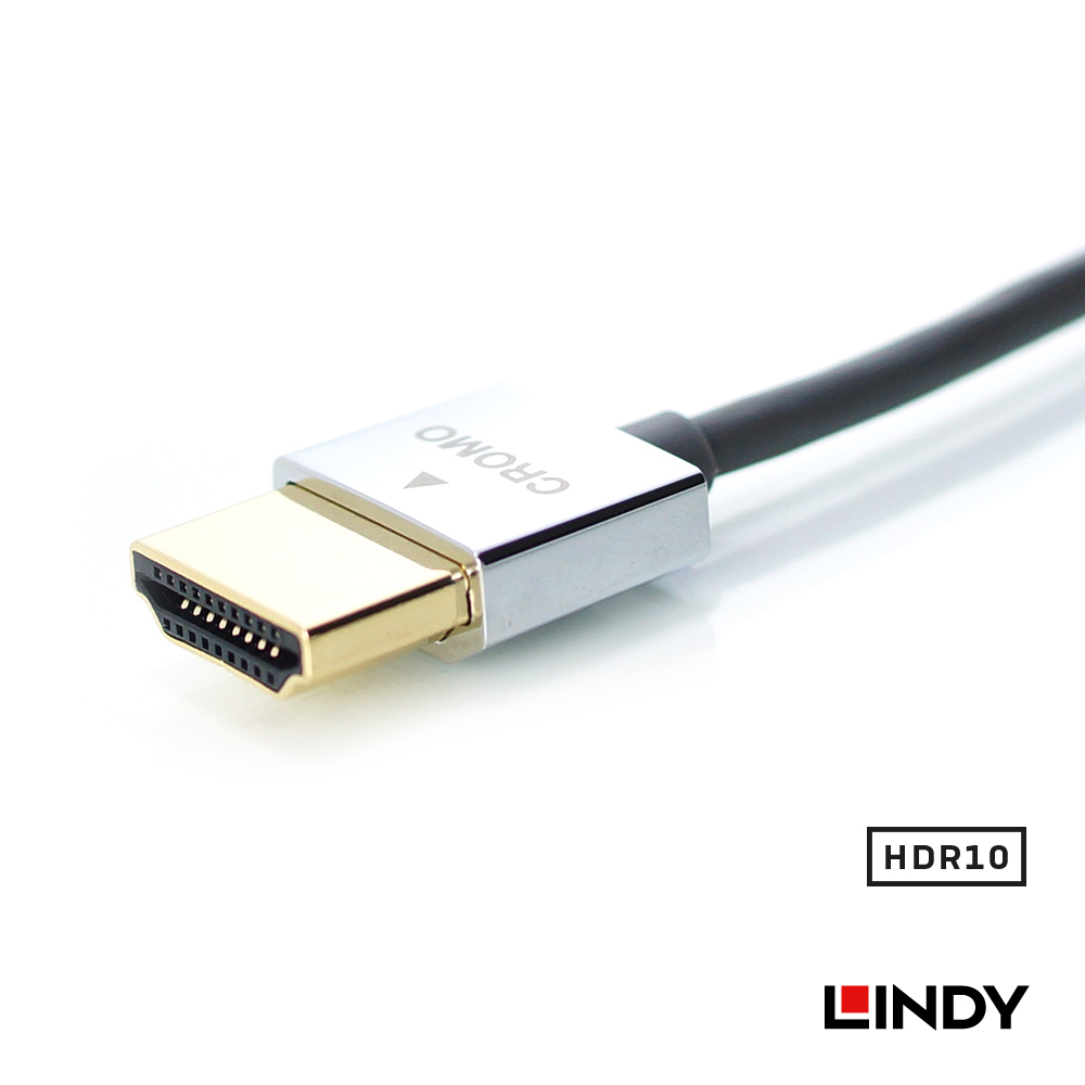 LINDY林帝 鉻系列HDMI 2.0 4K極細影音傳輸線 4.5M