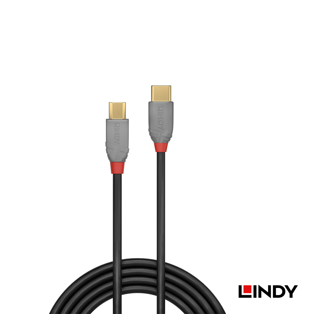 LINDY林帝 ANTHRA USB2.0 TYPE-C公 TO MICRO-B公 傳輸線 1M
