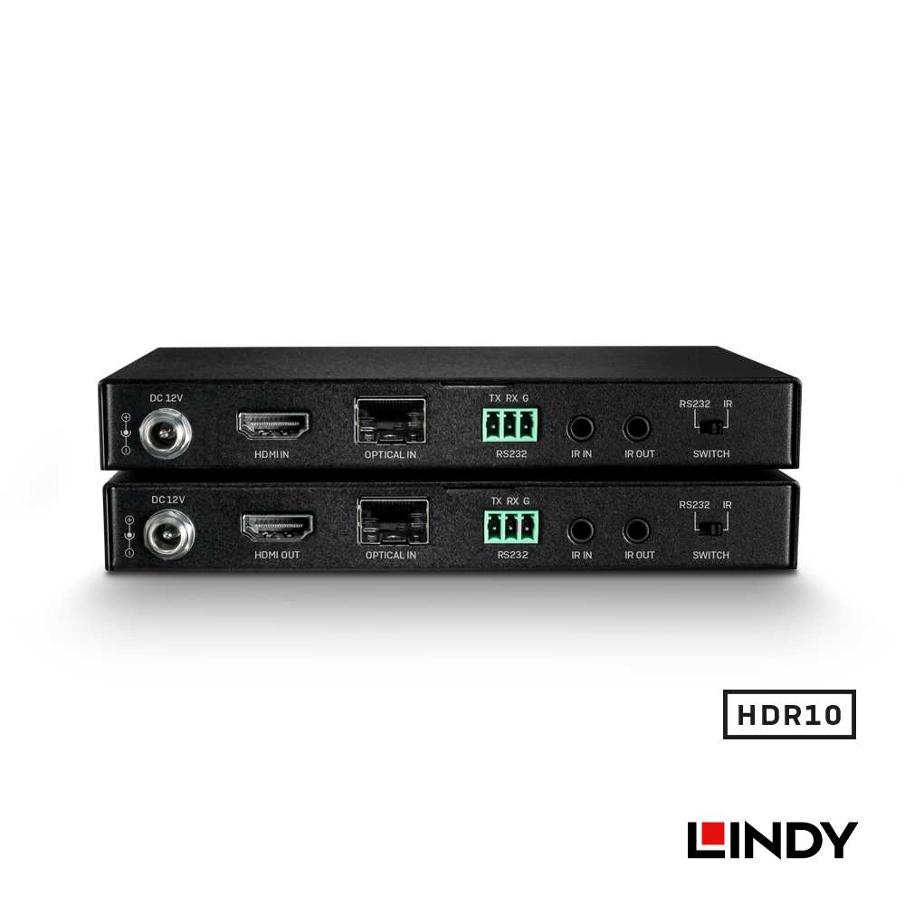 LINDY林帝  HDMI2.0 18G光纖延長器 300M