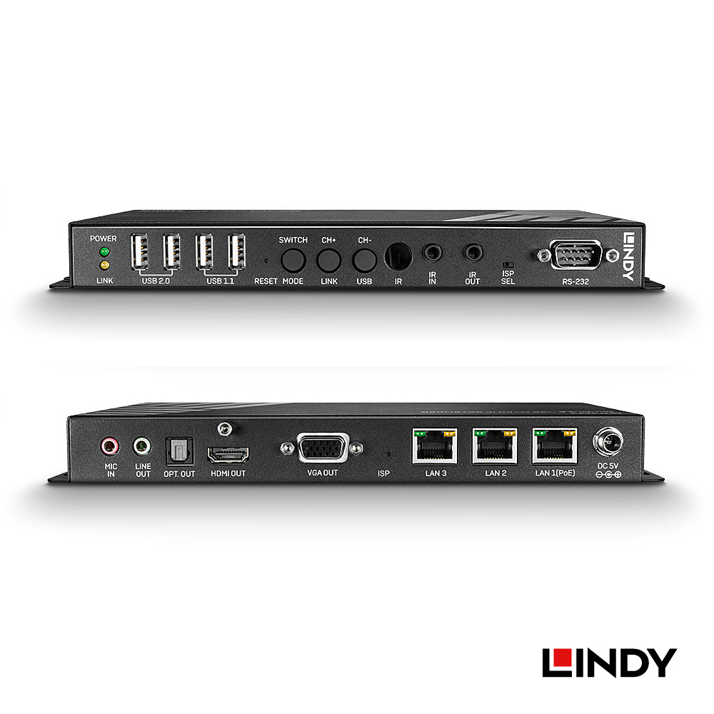 LINDY林帝 HDMI KVM OVER IP 4K/30HZ影音延長器-RX接收端(專業版)