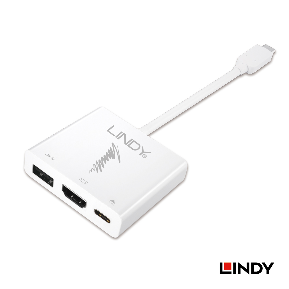 LINDY林帝 主動式 USB 3.1 TYPE-C To HDMI/HUB/PD 轉接器