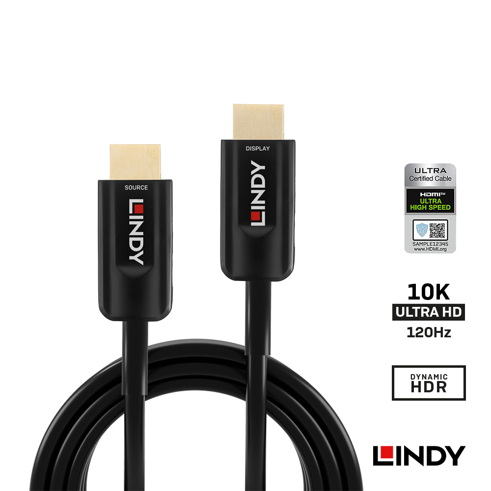 LINDY林帝 HDMI 2.1 10K/120HZ 光電混合線, 20M