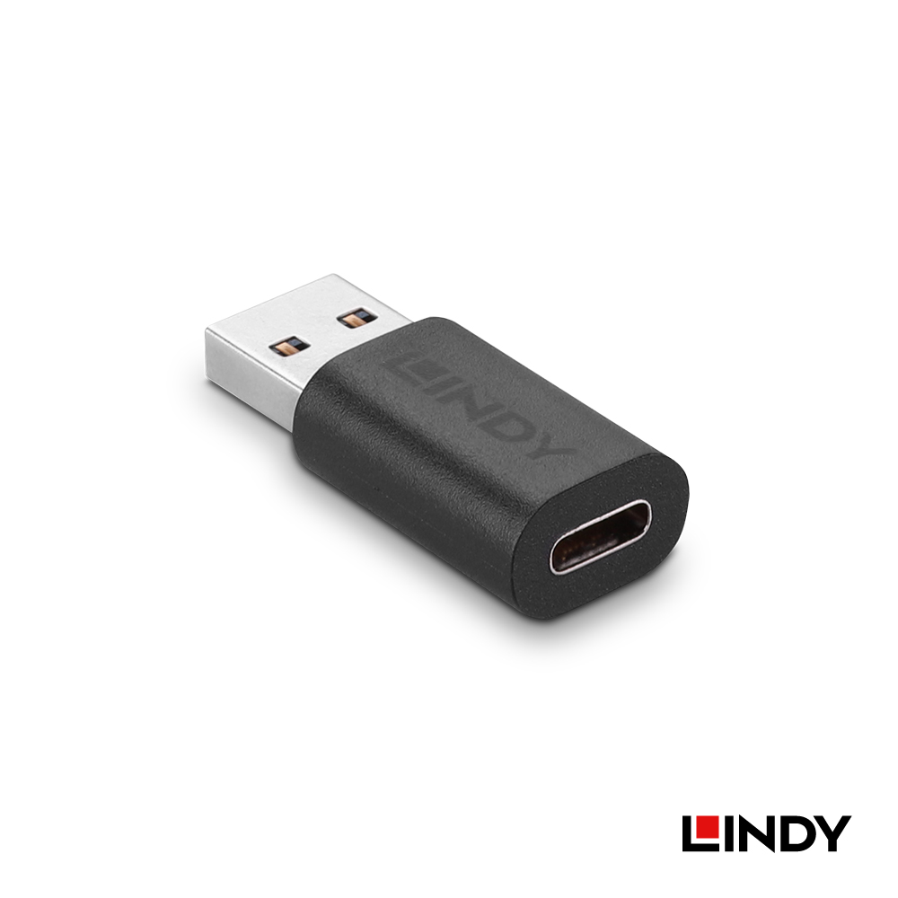 LINDY林帝 USB 3.2 GEN2 TYPE-A公 TO C母 轉接頭