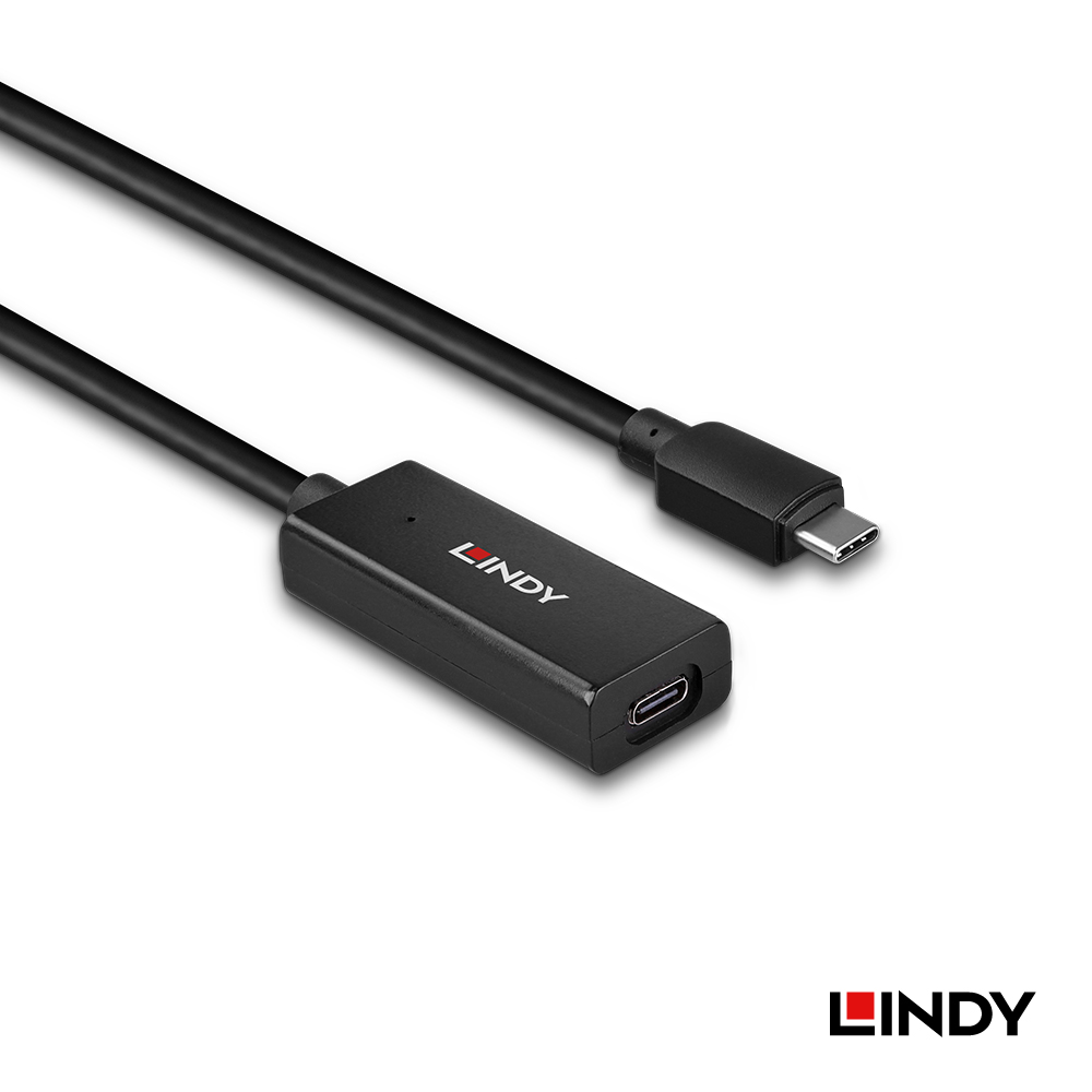 LINDY林帝 主動式 USB3.2 GEN1 純DATA TYPE-C 延長線, 5M