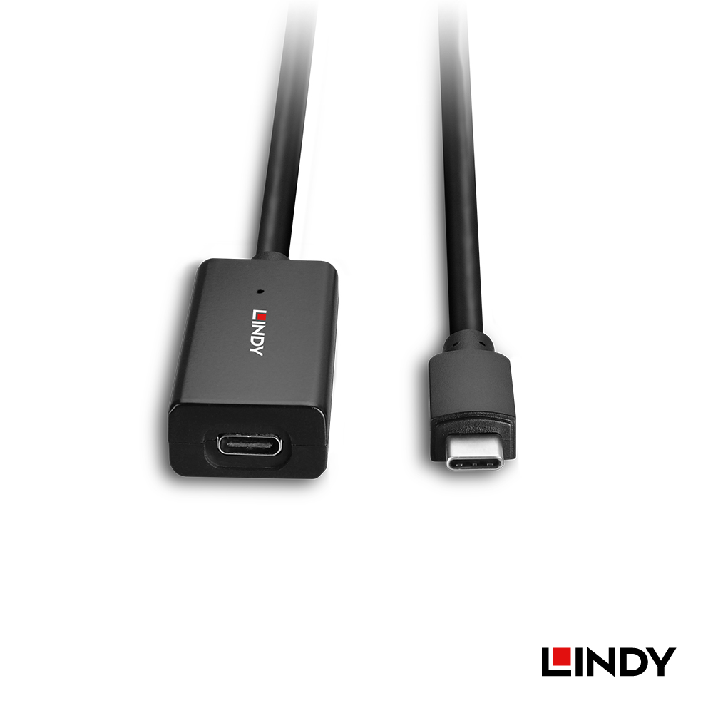 LINDY林帝 主動式 USB3.2 GEN1 純DATA TYPE-C 延長線, 5M