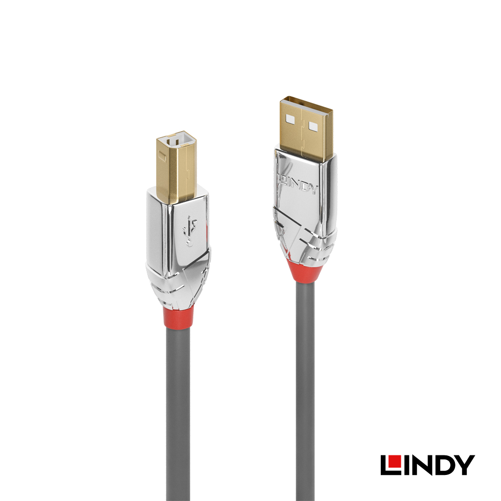 LINDY林帝 CROMO USB2.0 TYPE-A公 TO TYPE-B公 傳輸線 7.5M