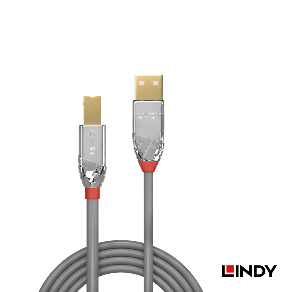 LINDY林帝 CROMO USB2.0 TYPE-A公 TO TYPE-B公 傳輸線 7.5M