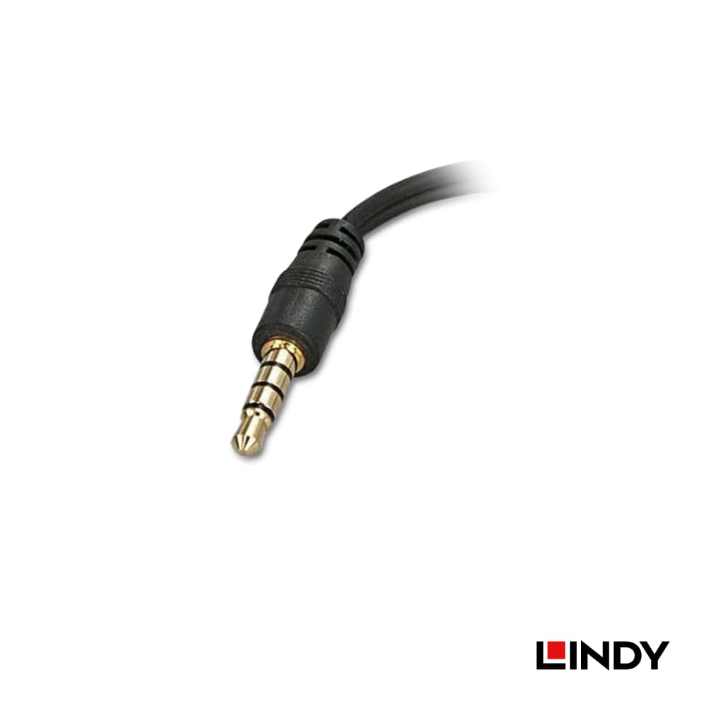 LINDY林帝 麥克風耳機轉4極轉接線							
