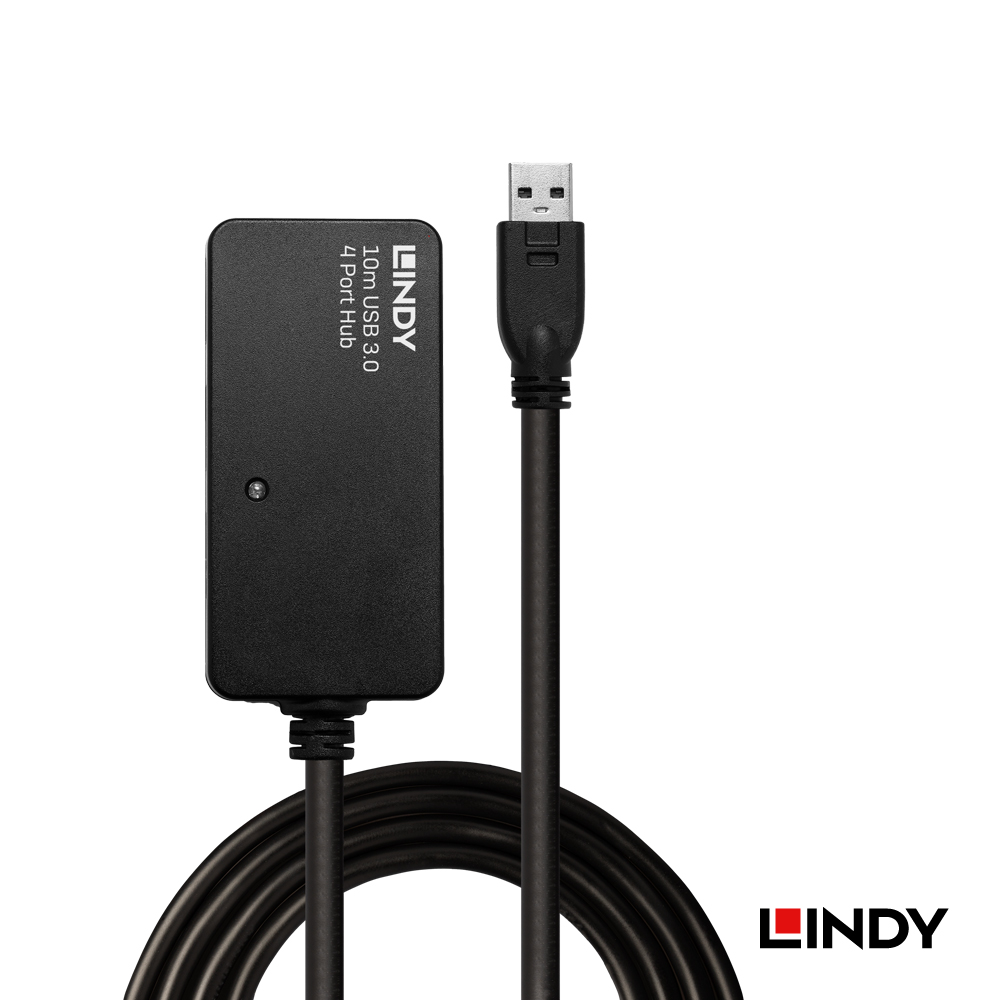 LINDY林帝 主動式 USB3.0 4埠延長HUB集線器 10M