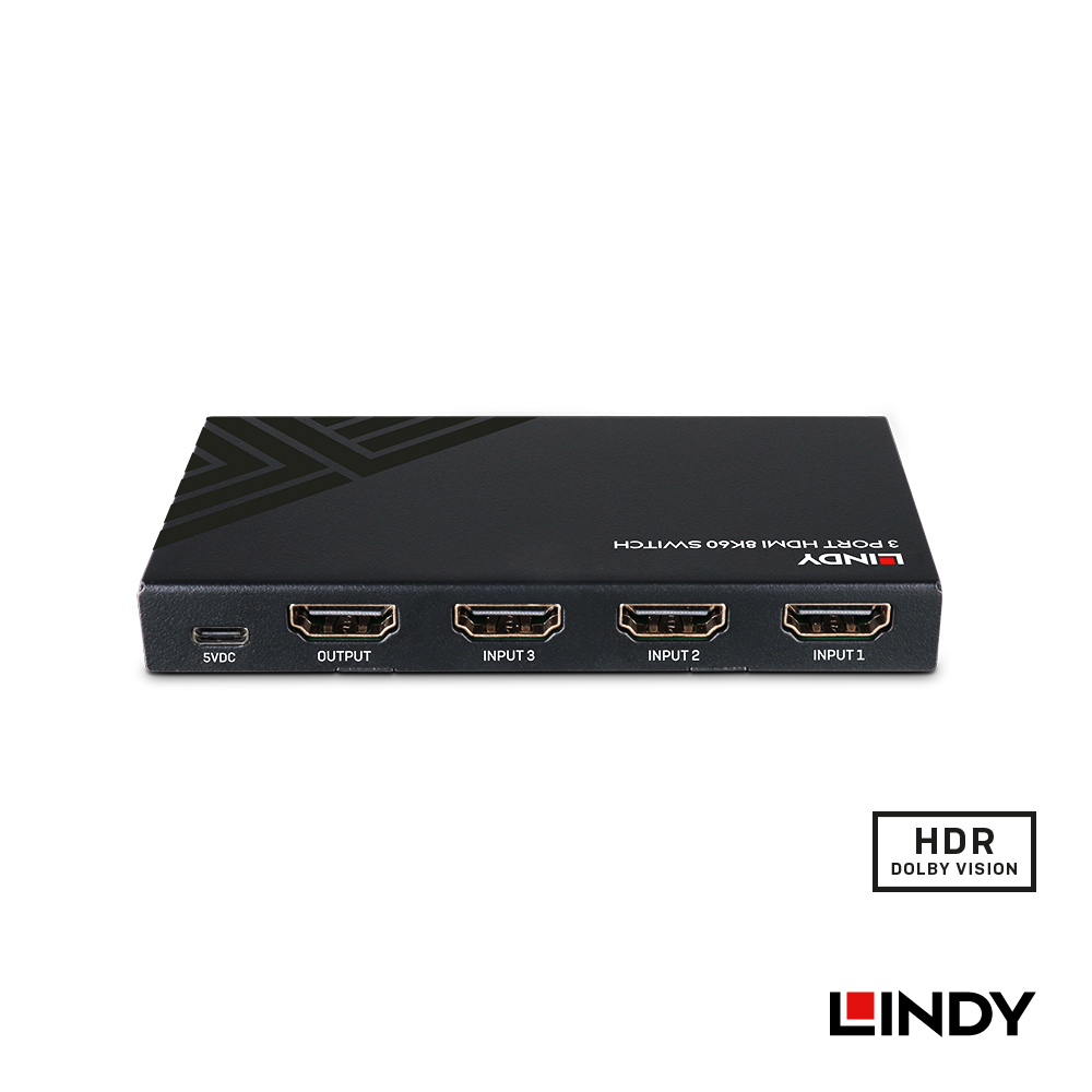LINDY林帝 HDMI 8K@60HZ 三進一出影像切換器