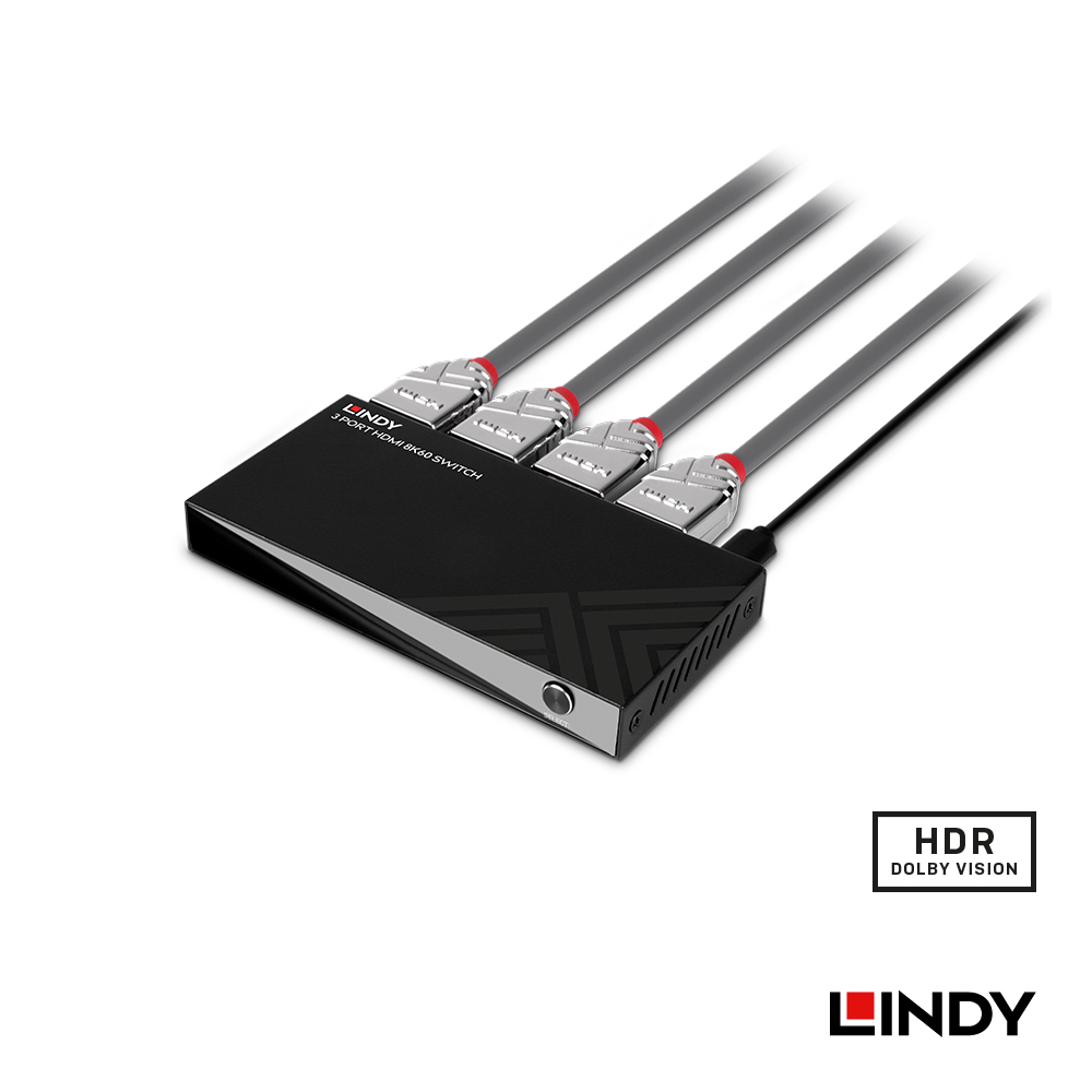 LINDY林帝 HDMI 8K@60HZ 三進一出影像切換器