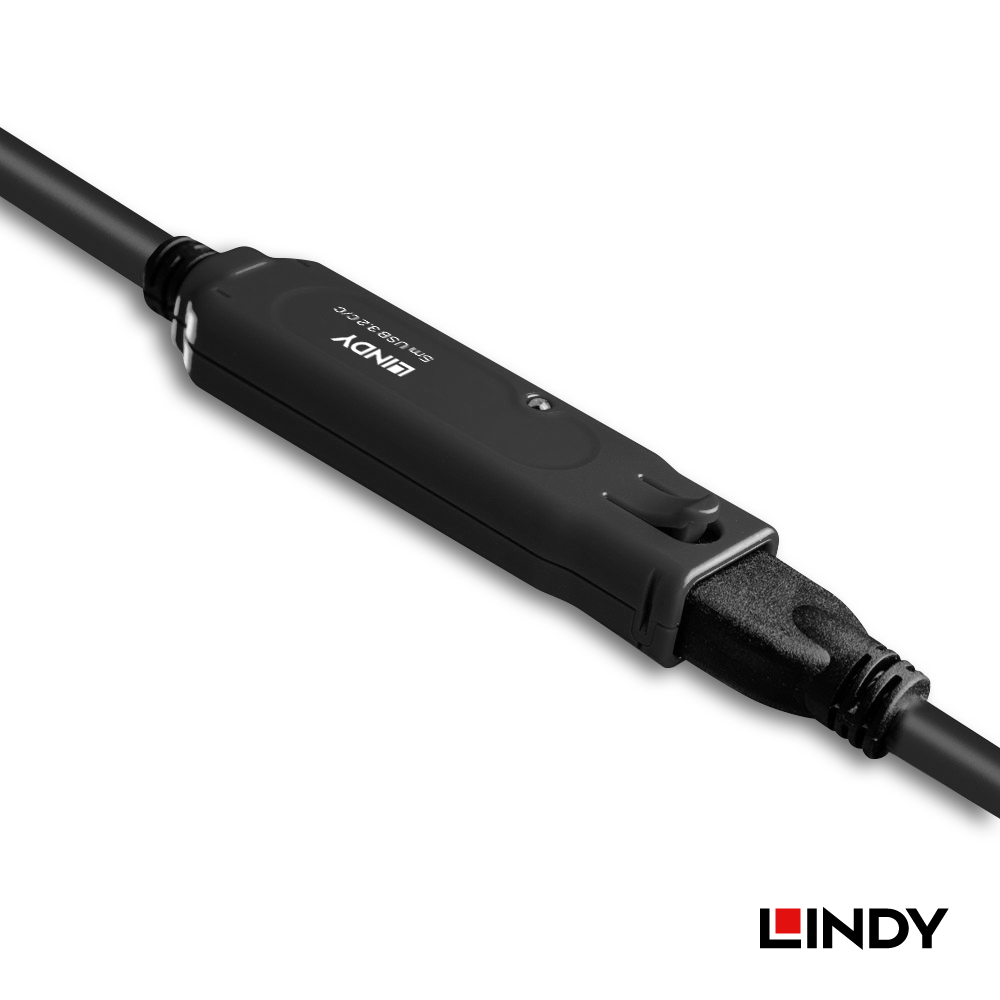 LINDY林帝 主動式USB3.2 GEN2 純DATA TYPE-C延長線, 5M