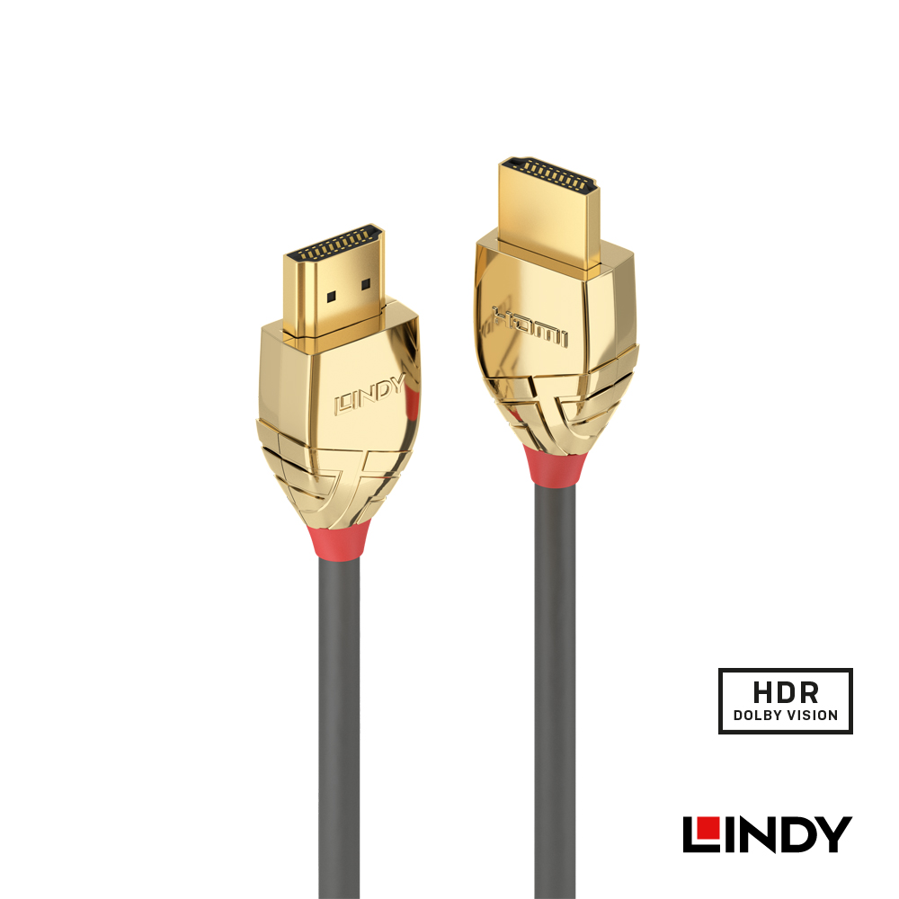 LINDY林帝 GOLD LINE HDMI 2.0(TYPE-A) 公 TO 公 傳輸線 10M