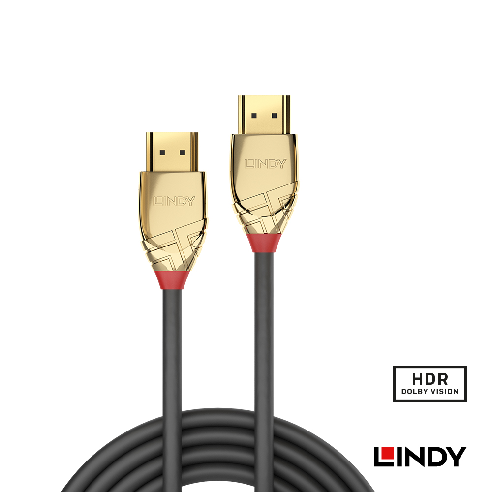 LINDY林帝 GOLD LINE HDMI 2.0(TYPE-A) 公 TO 公 傳輸線 10M