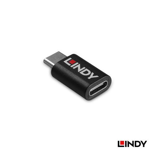 LINDY林帝 USB TYPE-C 公 TO 母 資訊阻斷器