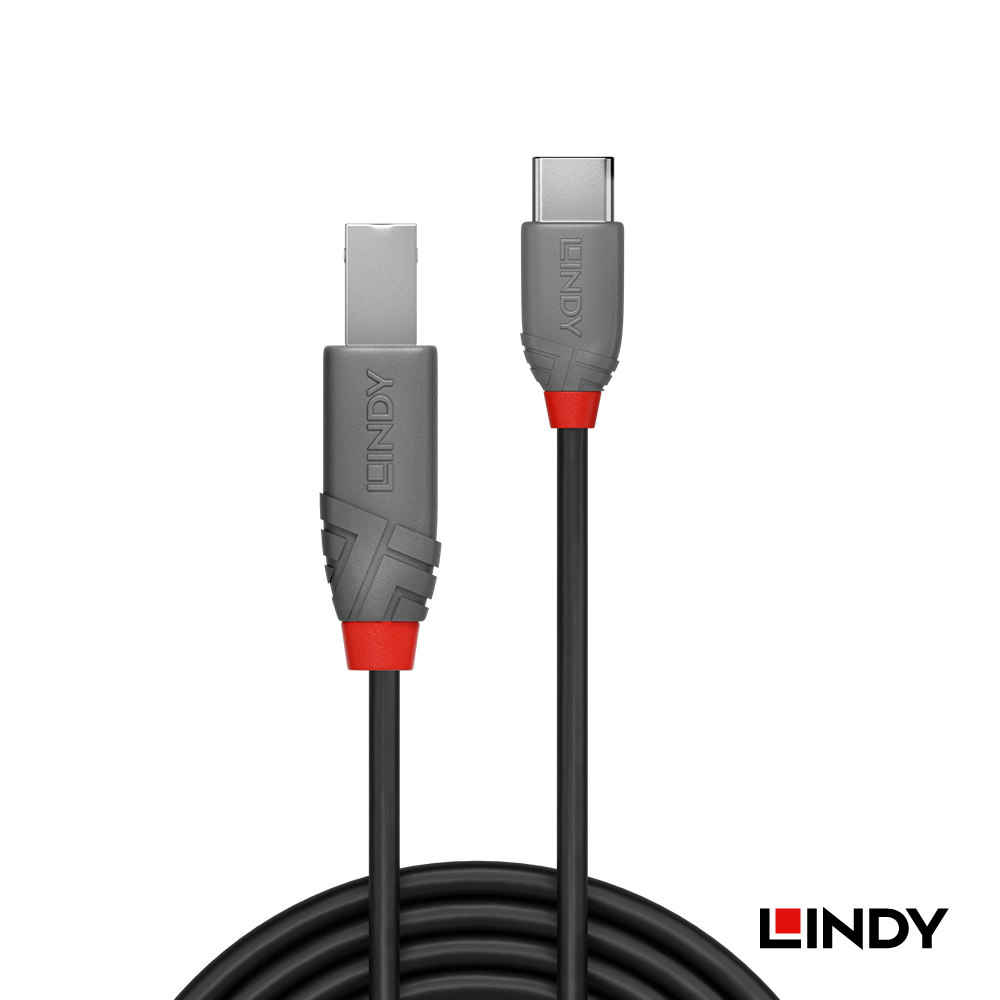 LNDY林帝 ANTHRA USB 2.0 TYPE-C公 TO B公 傳輸線 0.5M