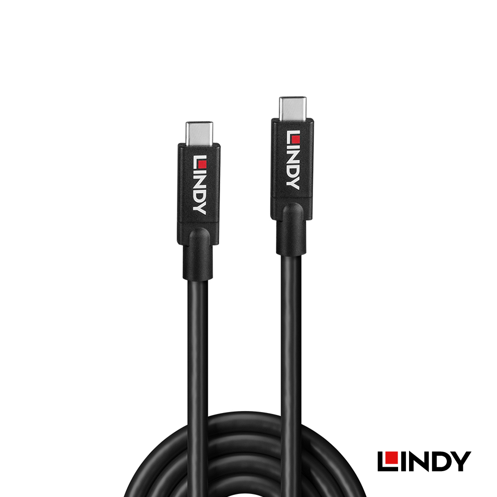 LINDY林帝 主動式USB3.2 GEN2 TYPE-C 公 TO 公傳輸線, 8M